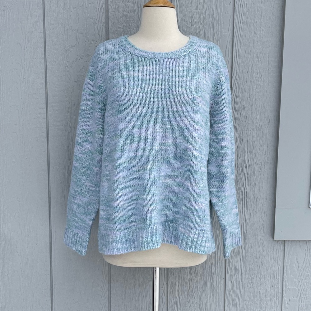 Eileen Fisher XL Merino Wool & Silk Geyser Crewneck Sweater
